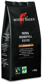 Mount Hagen Kawa Mielona Arabica 100% Papua Nowa Gwinea Fair Trade Bio 500 G