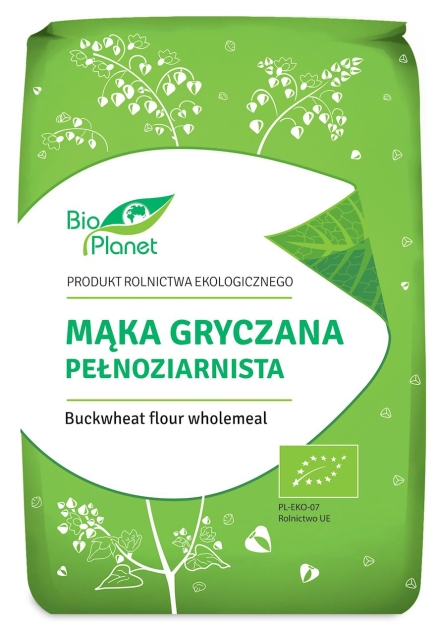 Bio Planet Mąka Gryczana Pełnoziarnista Bio 1kg