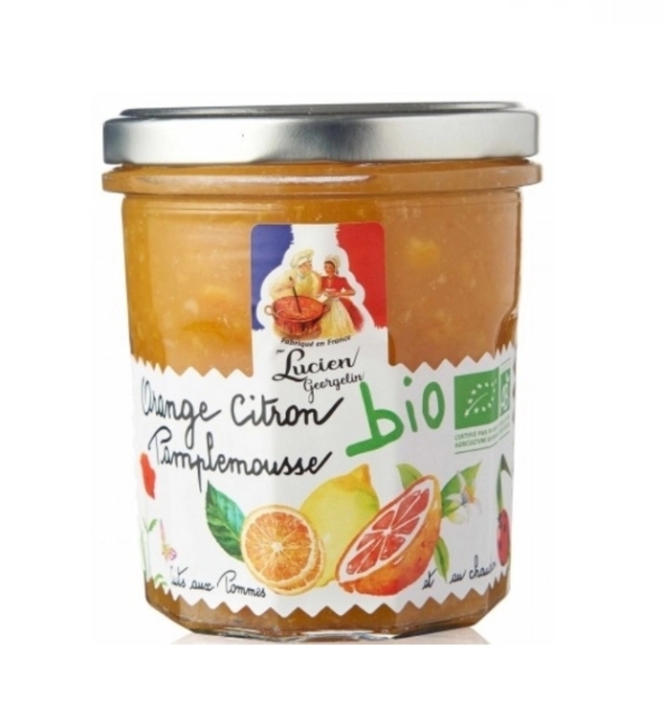 Lucien Georgelin Dżem Pomarańcza Cytryna Grejpfrut Bio 320g