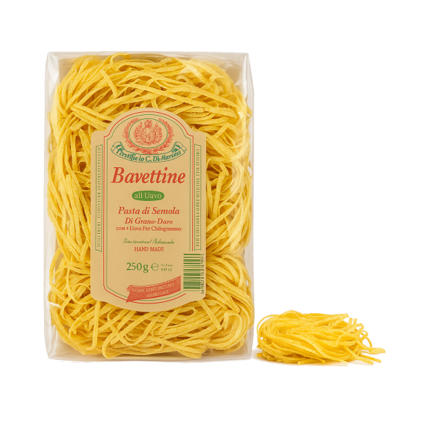 Rustichella d'Abruzzo Bavettine włoski klasyczny makaron jajeczny 250 g