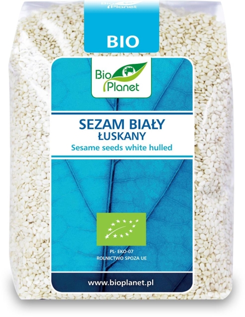Bio Planet Sezam Biały łuskany Bio 250 G