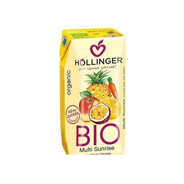 Hollinger Napój Wieloowocowy Z Sokiem Z Marchwi Sunrise Bio 200ml