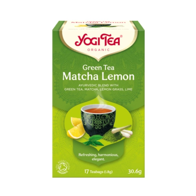 Yogi Tea Herbata Zielona Z Cytryną I Matchą Bio (17 X 1,8g) 30,6g